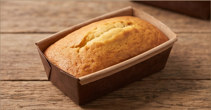 Plain banana bread mini loaf
